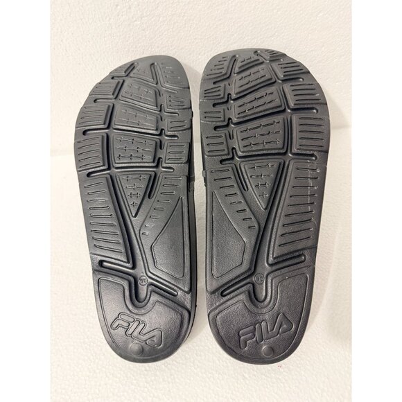 Fila Mens Sleek Slide ST Sandals Black Size 13 Rubber Slip-On Comfort Style - Picture 5 of 10